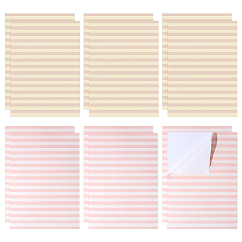 4Bags 2 Colors PVC Self-Adhesive Wallpaper for Dollhouse, Rectangle, Mixed Color, 295x208x0.3mm, 2bags/color