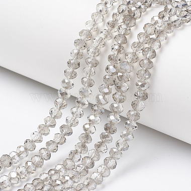 Clear Rondelle Glass Beads