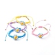 Adjustable Nylon Thread Braided Bead Bracelets for Kid(BJEW-JB06461)-1