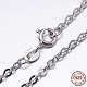 Rhodium Plated Sterling Silver Cable Chains Necklaces(X-NJEW-M157-30C-18)-1