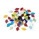 Rhombus Mosaic Tiles Glass Cabochons(DIY-P045-07)-1