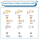 36Pcs 6 Styles 304 Stainless Steel Stud Earring Findings(STAS-UN0056-38)-3