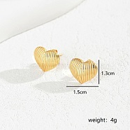 Romantic Metal Heart Earrings for Women, Perfect for Daily Dating Parties.(ZJ7506-1)