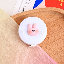 Plastic Tape Measure, Soft Retractable Sewing Tape Measure, for Body, Sewing, White, 53mm(PW-WG96C6D-07)