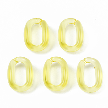 Transparent Acrylic Linking Rings, Quick Link Connectors, for Cable  Chains Making, Oval, Yellow, 15.5x11x6mm, Inner Diameter: 4.5x10.5mm, about 1330pcs/500g