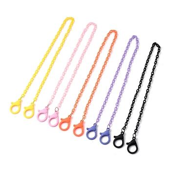 Personalized ABS Plastic Cable Chain Necklaces, Eyeglass Chains, Handbag Chains, with Plastic Lobster Claw Clasps, Mixed Color, 19.09~20.07 inch(48.5~51cm)