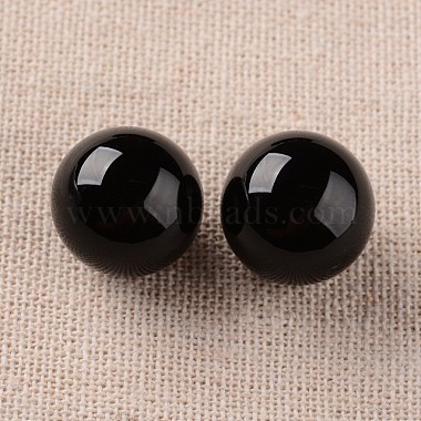 Natural Black Onyx Round Ball Beads(G-I174-16mm-11)-2