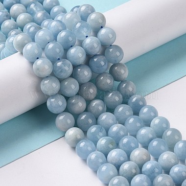 Natural Aquamarine Beads Strands(G-P342-10B-8mm-AB+)-7