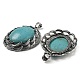 Synthetic Turquoise Big Pendants(G-C104-01A-AS)-2