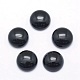 Natural Black Agate Cabochons(X-G-P393-R02-12mm)-1