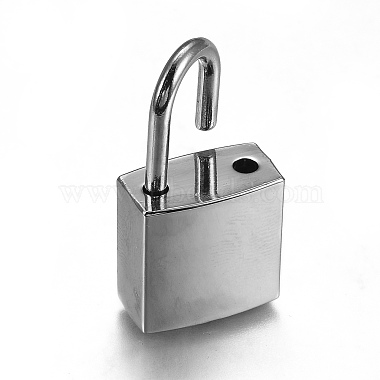 Rectangle Alloy Padlock Mini Lock with Key(PALLOY-H191-02P)-3