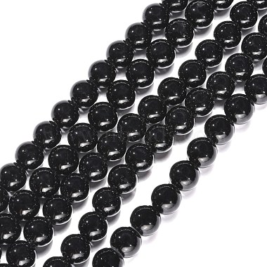 12mm Black Rhombus Black Stone Beads