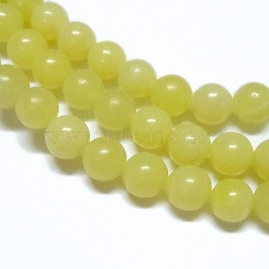 naturels de citron jade perles brins(G-H1631-4MM)-2