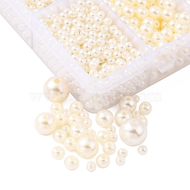 5 tailles de perles acryliques imitées(OACR-YW0001-28)-2