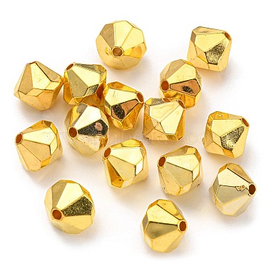 Golden Bicone Alloy Beads