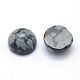 Natur Schneeflocken-Obsidian Cabochons(G-P393-R55-4MM)-2