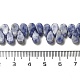 perles de jaspe tache bleue naturelle(G-B064-B59)-5