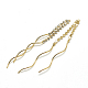 Brass Chain Tassel Big Pendants(KK-T032-164G)-1
