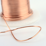 Bare Round Copper Wire, Raw Copper Wire, Copper Jewelry Craft Wire, 24 Gauge, 0.5mm, about 59.05 Feet(18m)/roll(CWIR-R004-0.5mm-09)