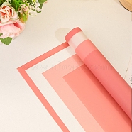 20 Sheets Waterproof Gift Wrapping Paper, Square, Folded Flower Bouquet Wrapping Paper Decoration, Light Coral, 580x580mm(PAAG-PW0001-021E)