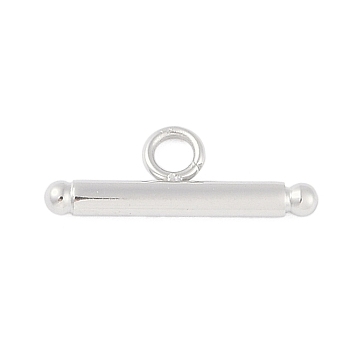 Non-Tarnish 304 Stainless Steel Toggle Clasps, Bar, Stainless Steel Color, 15x5x2mm, Hole: 2mm