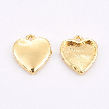 Golden Heart Brass Charms
