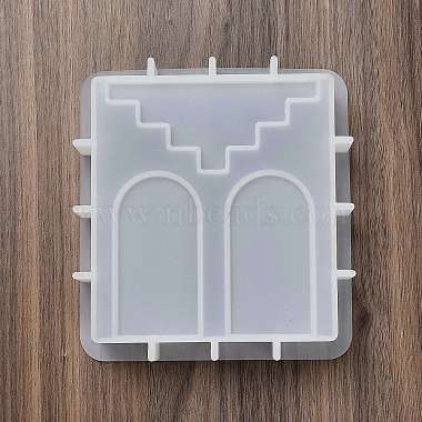 DIY Square with Rampart Pattern Candle Silicone Molds(DIY-G113-09A)-4
