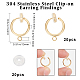 20Pcs 304 Stainless Steel Clip-on Earring Findings(STAS-BBC0003-25)-2