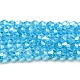 Transparent Electroplate Glass Beads Strands(GLAA-F029-4mm-C19)-1