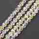 Chapelets de perles en verre galvanoplastique(GLAA-A001-02B-FR01)-1