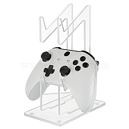 2-Tier Transparent Acrylic Game Controller Display Stand Holders, Controllers Desktop Organizer Stands, Clear, 9~19.5x9~13.9x0.45~0.75cm, about 3pcs/set(ODIS-WH0002-11)