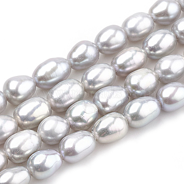 5mm LightGrey Potato Pearl Beads