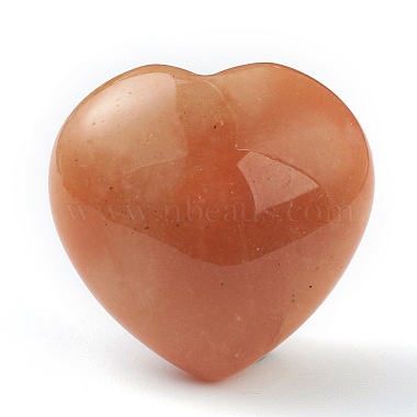 натуральный красный авантюрин сердце любовь камень(G-G973-07A)-2