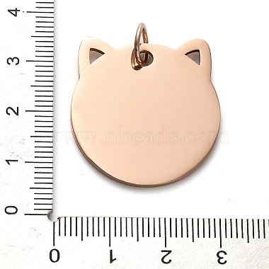 304 Stainless Steel Stamping Blank Tag Pendants(STAS-H438-03RG)-3