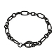 Bracelets chaîne figaro unisexe 304 en acier inoxydable(BJEW-H541-06A-EB)-1
