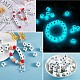104 Pcs Luminous Cube Silicone Beads Letter Square Dice Alphabet Beads with 2mm Hole Spacer Loose Letter Beads for Bracelet Necklace Jewelry Making(JX439A)-4