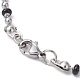 304 Stainless Steel Enamel Ball Chains Bracelets for Women(BJEW-JB09866)-4