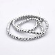 Round Non-magnetic Synthetic Hematite Beads Strands(G-P061-66-6mm)-2