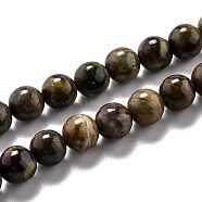 Round Natural Ocean Agate/Ocean Jasper Beads Strands, 6.5mm, Hole: 1.2mm, about 57~60pcs/strand, 15 inch(38cm)(G-L574-02A)