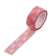 DIY Scrapbook Decorative Paper Tapes, Adhesive Tapes, Cloud, Red, 15mm, 5m/roll(5.46yards/roll)(DIY-F016-P-30)