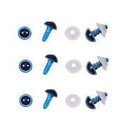 Craft Plastic Doll Eyes, Stuffed Toy Eyes, Dodger Blue, 10mm(DIY-WH0015-10mm-A03)