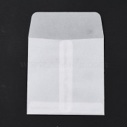 Rectangle Translucent Parchment Paper Bags, for Gift Bags and Shopping Bags, Clear, 12cm, Bag: 90x90x0.2mm(CARB-A005-01E)