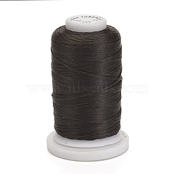 Waxed Polyester Cord, Flat, Coffee, 1mm, about 76.55 yards(70m)/roll(YC-E011-A-45)