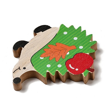 Осенние односторонние деревянные кабошоны с принтом(WOOD-I010-01H)-3