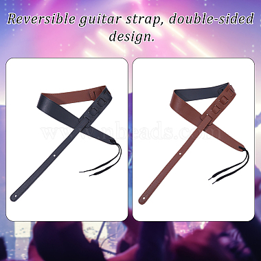 Double-Faced PU Leather Adjustable Guitar Shoulder Strap(AJEW-WH20128-066B)-7