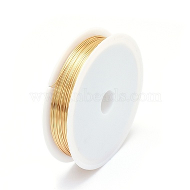 Eco-Friendly Round Copper Jewelry Wire(X-CWIR-P001-01-0.5mm)-2
