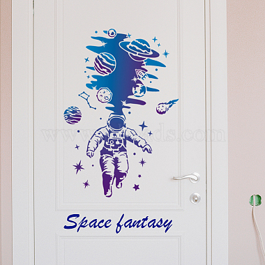 US 1 Set Space Theme PET Hollow Out Drawing Painting Stencils(DIY-MA0003-93A)-6