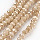 Chapelets de perles en verre galvanoplastique(GLAA-K027-FR-B03)-1