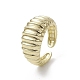Rack Plating Brass Open Cuff Ring(RJEW-K257-43G)-1
