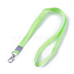 Polyester Neck Strap Lanyard, with Lobster Claw Clasps, Lime, 48.5x1.5cm(AJEW-WH0098-79A)